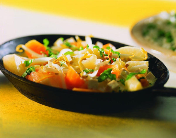 Rübchenpfanne mit Tofu
