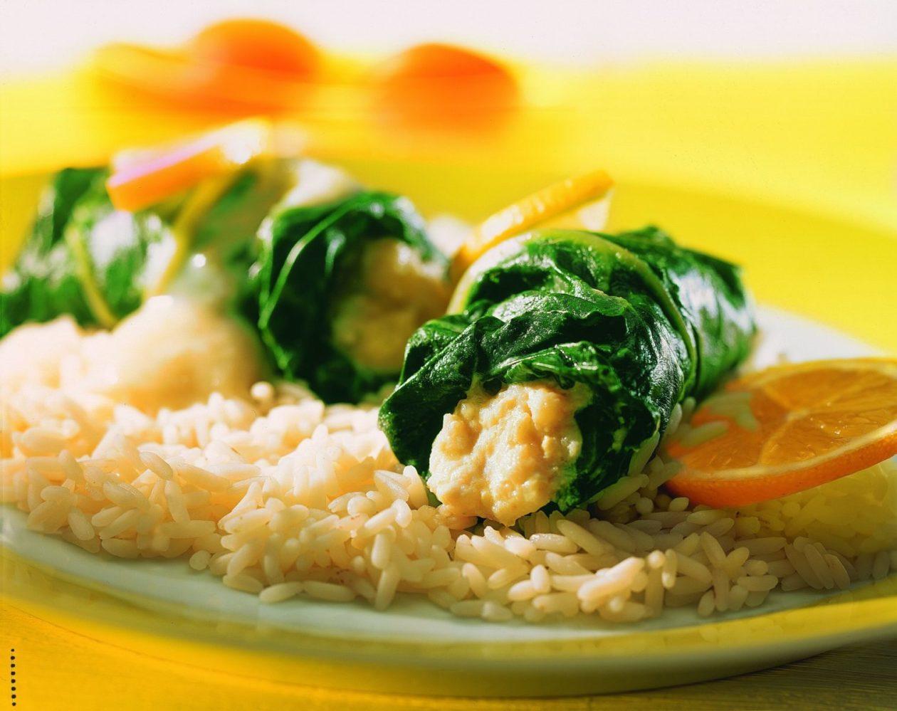fischroellchen in mangold Fischröllchen in Mangold - BCM Diät Rezepte.ch