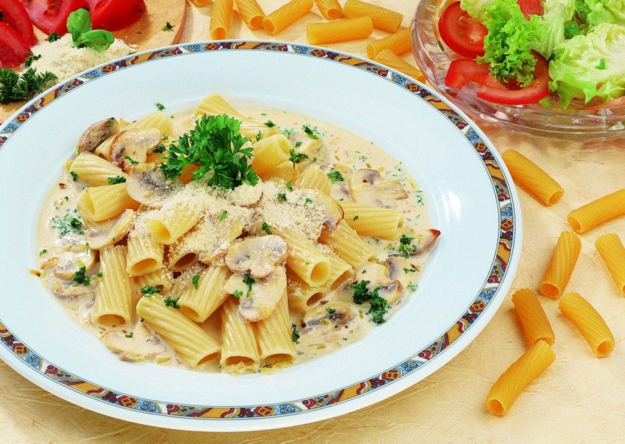 rigatoni mit pilzen Rigatoni mit Pilzen - BCM Diät Rezepte.ch