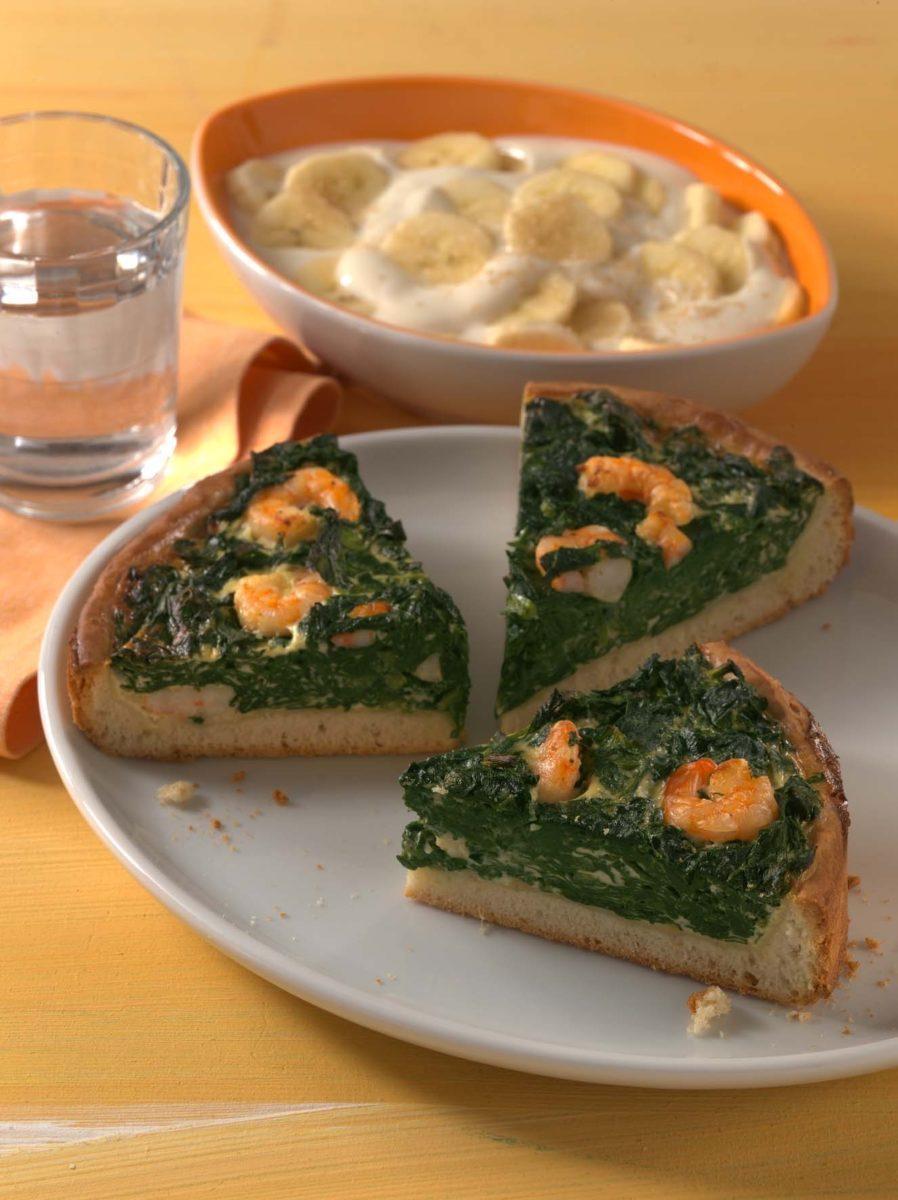 spinatquiche mit garnelen Spinatquiche mit Garnelen - BCM Diät Rezepte.ch