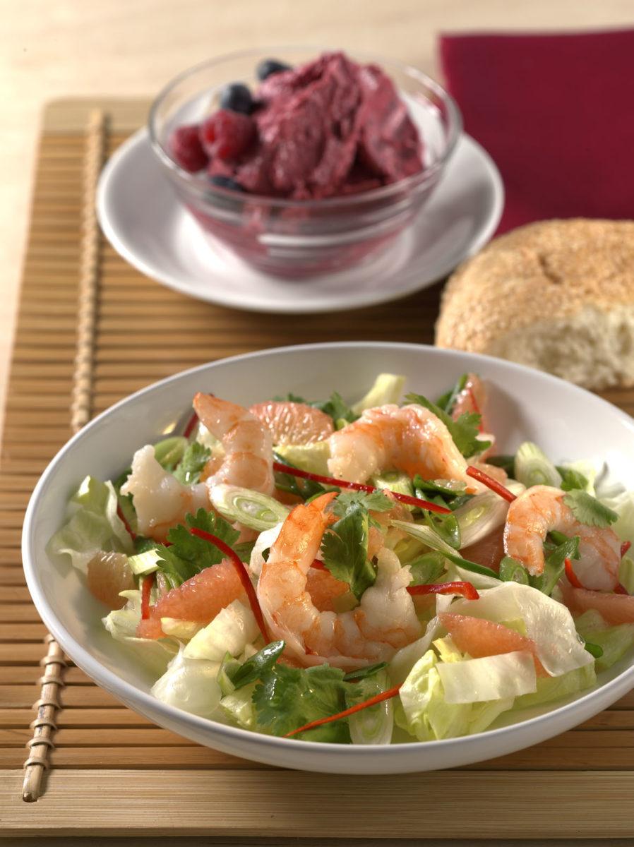 asiatischer garnelensalat mit grapefruit Asiatischer Garnelensalat mit Grapefruit - BCM Diät Rezepte.ch