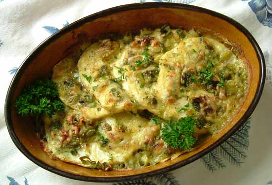 gratinierter staudensellerie mit schinken Gratinierter Staudensellerie mit Schinken - BCM Diät Rezepte.ch