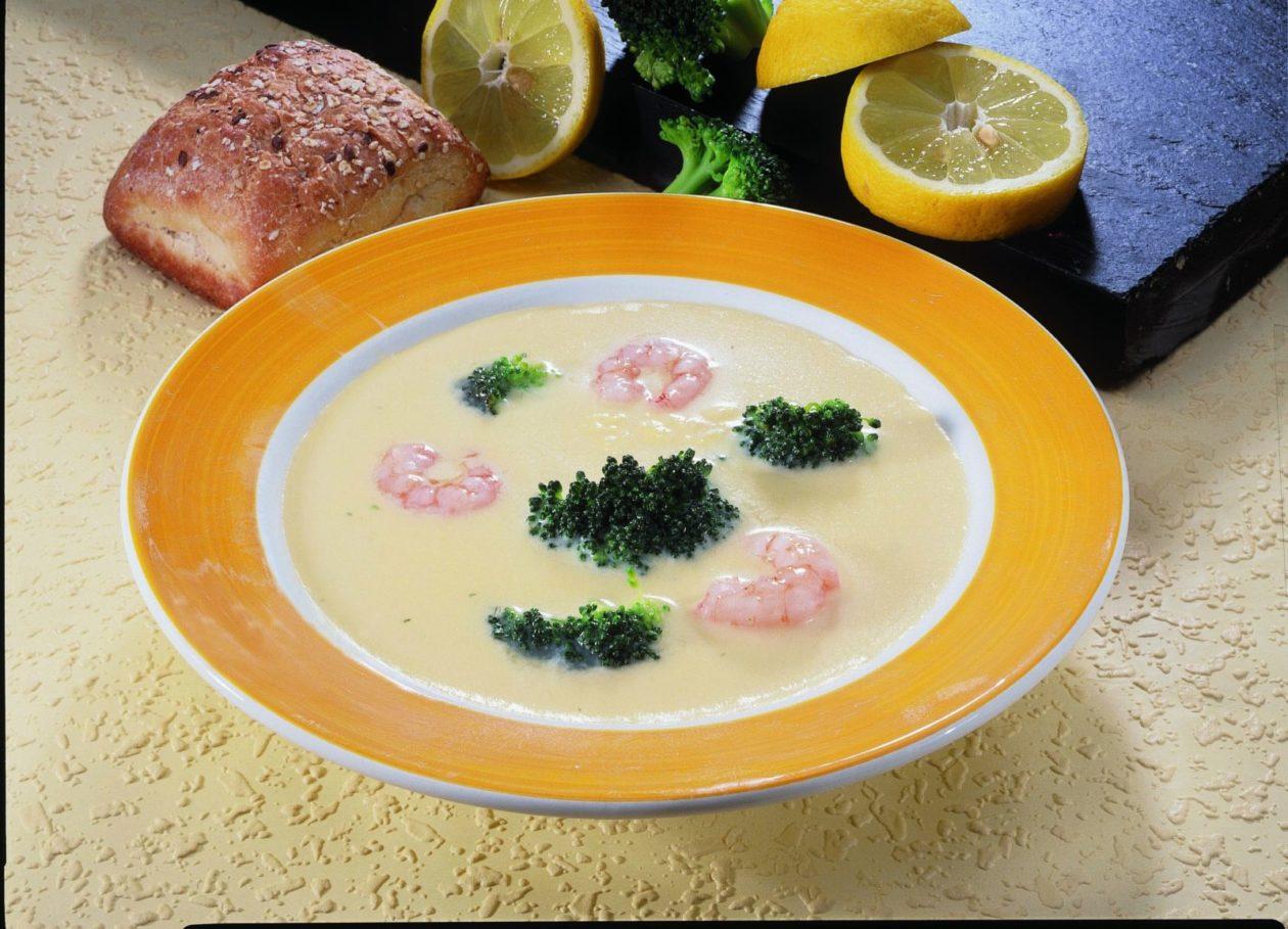 blumenkohlsuppe-mit-garnelen Blumenkohlsuppe mit Garnelen - BCM Diät Rezepte.ch