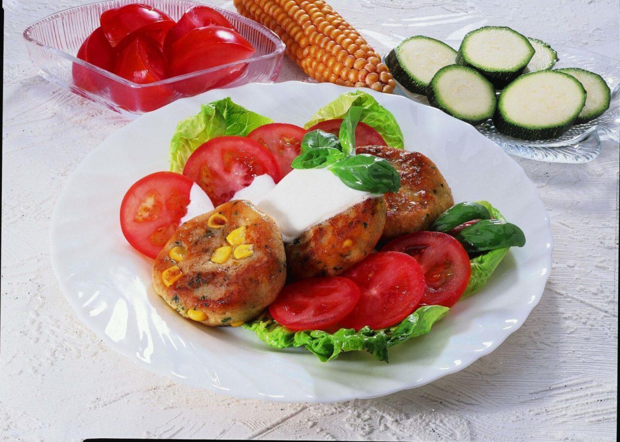 gemuese-mais-burger Gemüse-Mais-Burger - BCM Diät Rezepte.ch