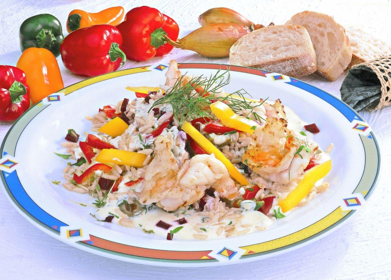 Scampi-Estragon-Salat