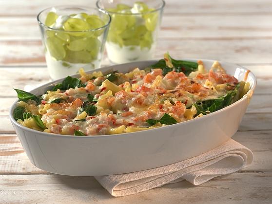 103_makkaroni-mangoldgratin Makkaroni-Mangoldgratin mit Knoblauch und Chili - BCM Diät Rezepte.ch