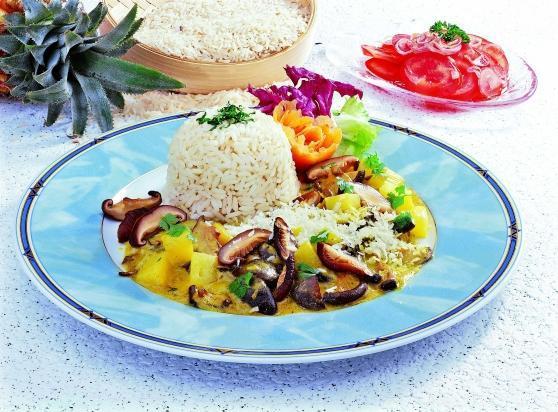 720 Reisteller Shii Take Pilze Reisteller mit Shii-Take-Pilzen - BCM Diät Rezepte.ch