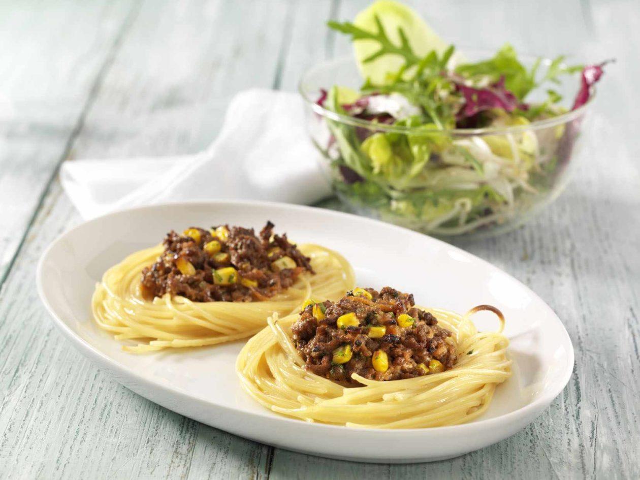 Nudelnester mit Hackfleischfuellung_0002 Nudelnester mit Hackfleischfüllung - BCM Diät Rezepte.ch