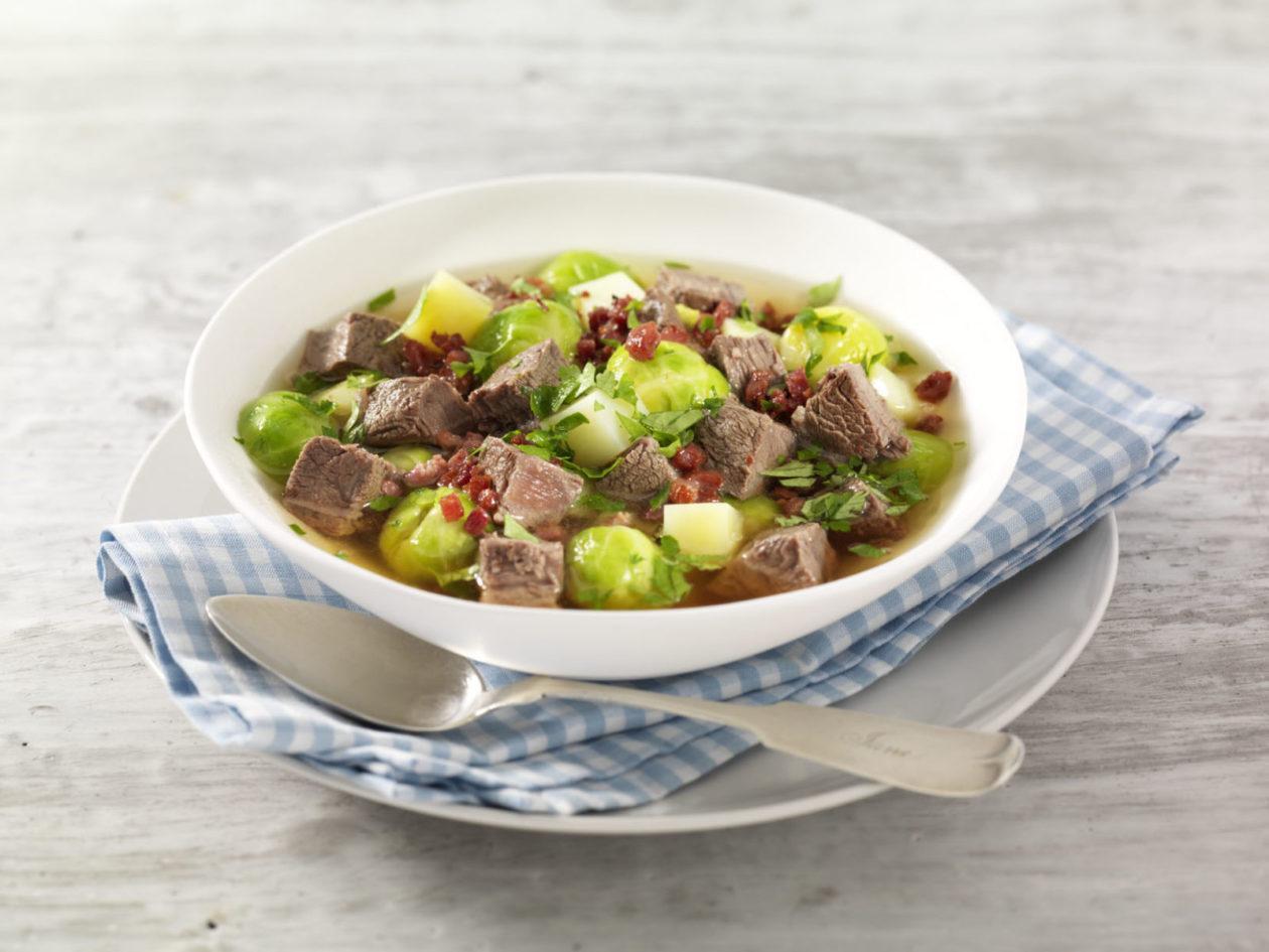 Rosenkohleintopf mit Rindfleisch 0001 Rosenkohleintopf mit Rindfleisch - BCM Diät Rezepte.ch
