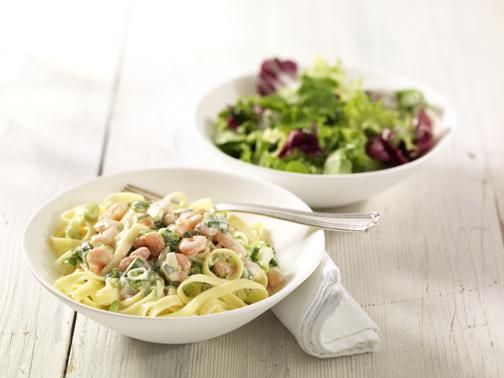 Tagliatelle mit Krabben in Zitronensauce_0003 Tagliatelle mit Krabben in Zitronensauce - BCM Diät Rezepte.ch
